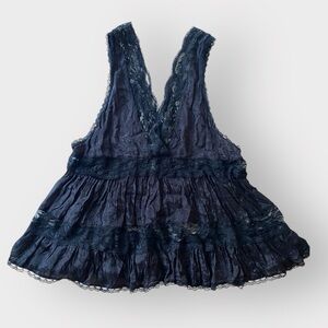 NWOT Intimately Free People Black Lace top | Small